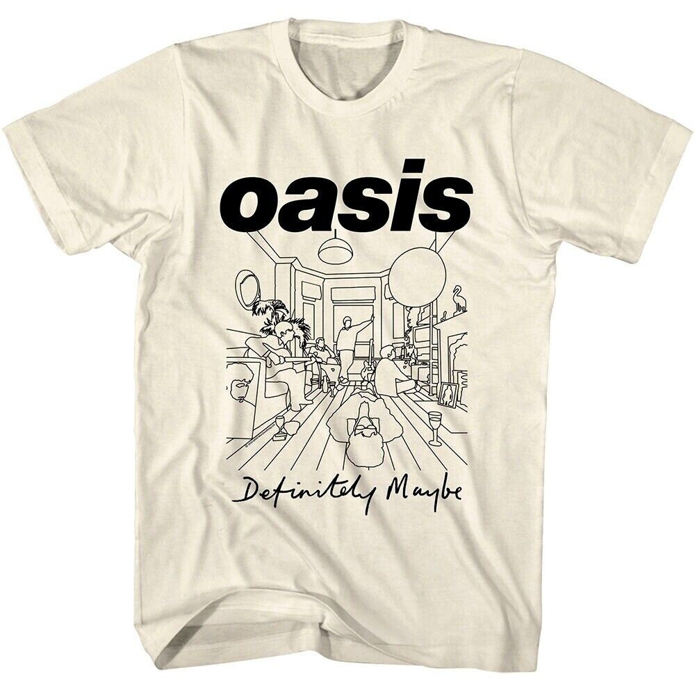 Oasis Definitely Maybe Line Art Men