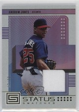 2023 Panini Chronicles Status Swatches Gold 87/99 Andruw Jones #SS-AJ 04br