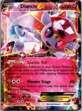 Diancie EX Ultra Rare XY - Fates Collide 72/124 NM