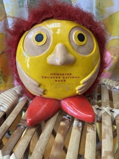 Vintage Ormskirk Trustee Savings Bank Money Box Piggy Bank Red