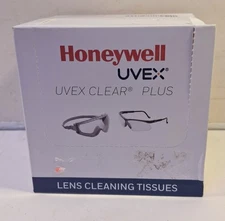 400 NEW HONEYWELL UVEX S475CLEAR PLUS LENS CLEANING TISSUES NIB ***MAKE OFFER***