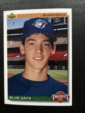 1992 UPPER DECK #55 SHAWN GREEN TORONTO BLUE JAYS RC