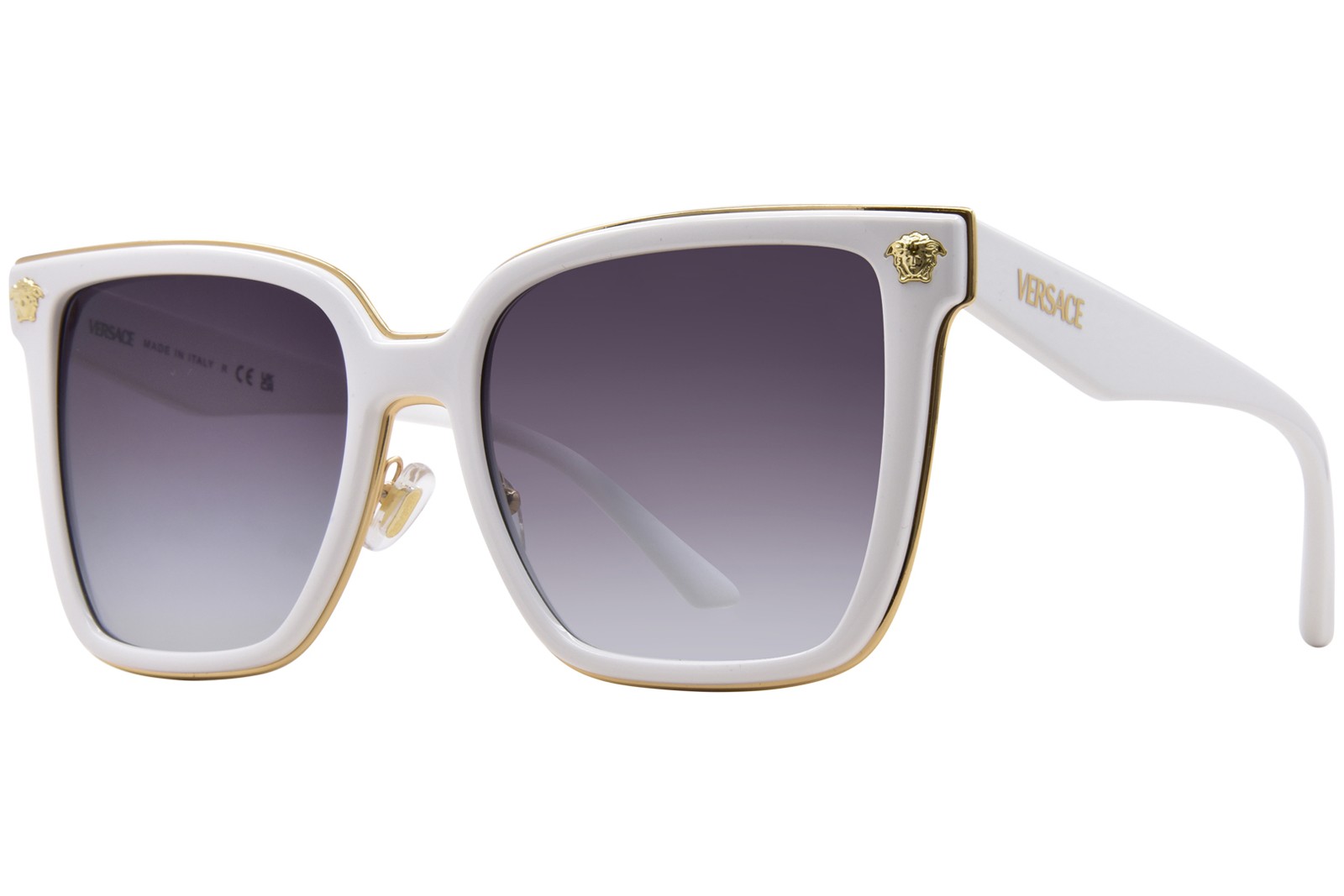 Солнцезащитные очки Versace VE2278D GB187 Женские черныетемно-серые в форме бабочки 58 мм 37890₽