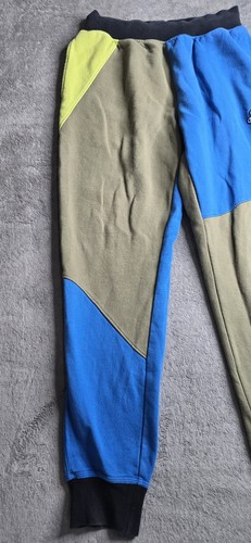 Champion Color Block Reverse Weave Jogginghose Sweatpant Herren M blau grün 30" Schrittlänge - Bild 4 von 17
