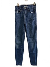 Good American Good Waist Skinny Jeans Women s Size 2/26 Dark Wash High Rise