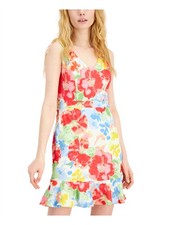 BAR III DRESSES Womens Fitted Sleeveless Mini Evening Sheath Dress