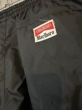 Vintage 90s Marlboro Unlimited Fleece-Lined Nylon Track Pants