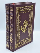 Alice's Adventures In Wonderland & Looking Glass (2v.) - Easton Press - Like New