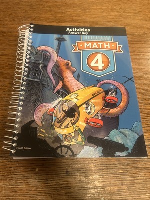 Math 4 Student Activities Answer Key (4th ed) - Paperback By BJU Press Book