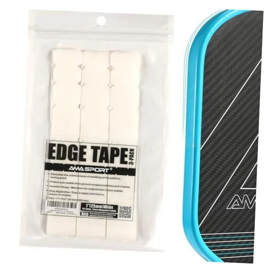 Pickleball Paddle Edge Guard Tape 3 Pack Transparent Edge Protection Tapes