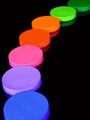 MARKENLOS 55ml KRYOLAN Schwarzlicht Aqua Make-up Schminke Neon