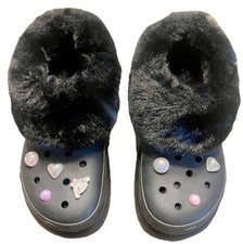 Crocs Black Furever Crush Platform Size woman s size 8