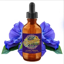 Butterfly Pea Flower Extract - Herbal / Cocktails - Beautiful Color - Drops - US