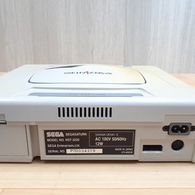 Sega Saturn console bundle with 2 controllers & 6 games tested Japan White