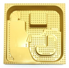 Lego part 6092pb03 Baseplate Raised 32x32 Three Level Slate Ramp 5978 Adventurer