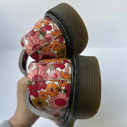 Zapatos Dr. Martens Mary Jane Floral Cuero Hebilla EE. UU. Talla 3 AW004 - Imagen 12 de 13