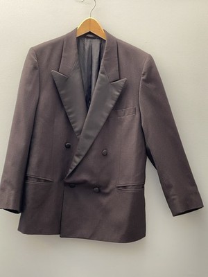 Vintage Christian Dior Monsieur Gr. 40 R Smoking Zweireiher Wolljacke