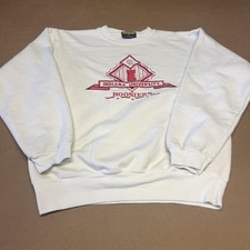 Indiana Hoosiers Sweatshirt Mens Medium White NCAA Basketball B Wear Crewneck