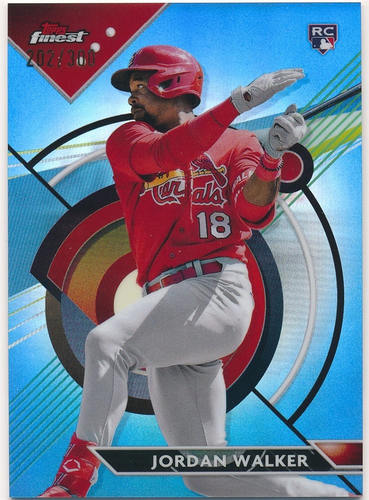 JORDAN WALKER 2023 TOPPS FINEST SKY BLUE REFRACTOR #60 SP RC ROOKIE #202/300