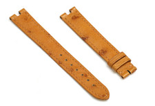 Cartier Pasha Cinturino in pelle di struzzo marrone dorato 14/12 mm, KD24AG57