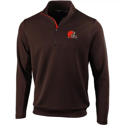Cleveland Browns Men's Antigua Vanquish Quarter-Zip Pullover - Size Medium - New