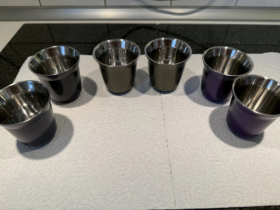 Nespresso Pixie Espresso Tassen 6 Stück, gebraucht  - Bild 3 von 4