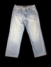 Vintage 90  s Calvin Klein Medium Wash Straight Leg Denim Jeans Size 34 Blue