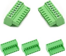 5 PCS 8 Pin 2.54mm Pitch Screw Terminal Block Connector 26 18AWG