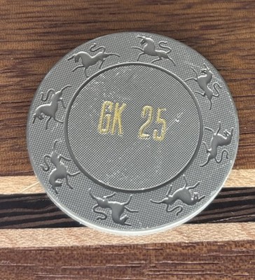 GK 25 Vintage Unidentified Casino Roulette Poker Gaming Chip