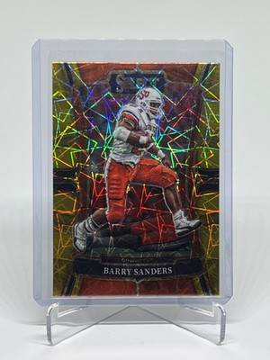 2023 Select Draft Picks Barry Sanders #79 Gold Lazer Prizm OSU Detroit Lions