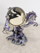 Franklin Mint Unicorns Of The New Age Pewter Sculpture Crystal Ball By Sue Dawe