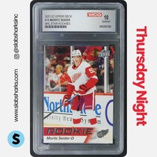 2021 UPPER DECK NHL STAR ROOKIES BOX SET #18 MORITZ SEIDER RC ROOKIE WCG 10