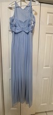 Alfred Sung Newport Blue Wedding Bridesmaid Dress Size 12
