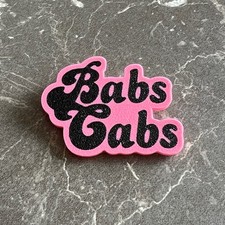 League of Gentlemen inspired Babs Cabs Logo Badge 3D Printed