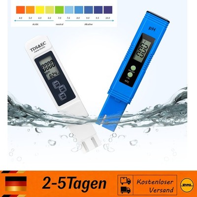 Digital Tester PH/TDS EC Wassertest Meter Messgerät Leitwertmessgerät 0-9990ppm