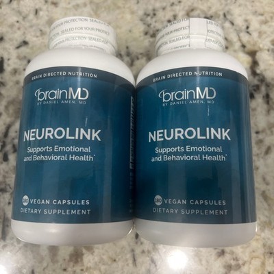 Dr Amen NeuroLink - 360 Capsules - Promotes Opt Brain Function, Focus- 2 Bottles