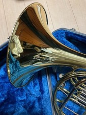 YAMAHA YHR-313 F Single French Horn Japan Used with Case 2 Mouthpieces