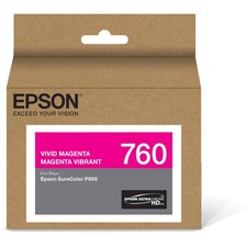 Epson Ultrachrome Hd Vivid Magenta Ink Cartridge T760320 25Ml Nine Color Set
