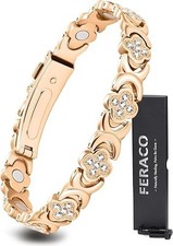 Pulsera de cobre puro para mujer, con im n ultrarresistente