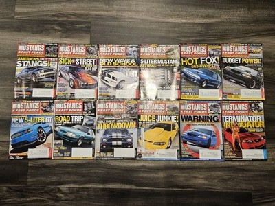 MUSCLE MUSTANGS & FAST FORDS MAGAZINES LOT 12 ISSUES 2010 Full Year Run