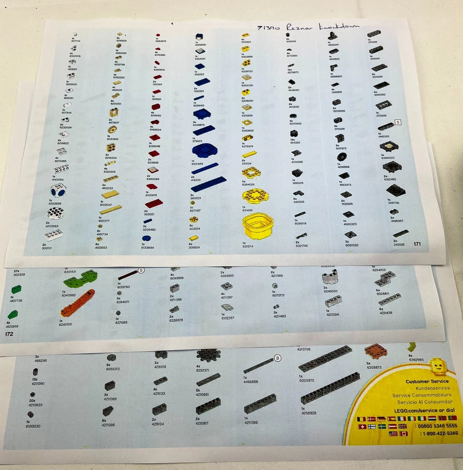 LEGO Super Mario 71390 REZNOR KNOCKDOWN Expansion Set 100% Complete w Parts List - Image 4 of 4