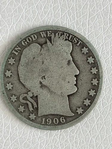 1906 D Barber Half Dollar