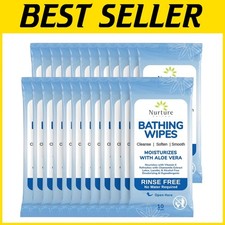 Rinse Free Body Cleansing Wipes - 192 Ct