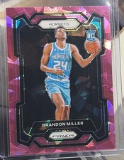 2023-24 Panini Prizm - Brandon Miller Pink Ice RC - Hornets Rookie - No. 152