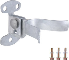 Chain Link Fence Gate Latch with Screws, 1-3/8" Wall Mount Fork Gate Latch
