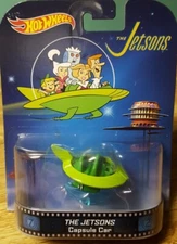 Hot Wheels The Jetsons Capsule Car 1:64 Scale Retro Entertainment New 2013