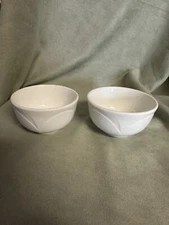 2 Steelite International England~ 4" Bowl~ Dip Condiment Dessert~ White~ Small~