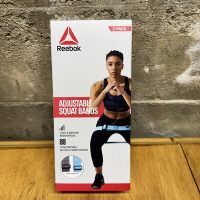 Pack Reebok Light Medium Resistance Adjustable Squat Bands - Main Image