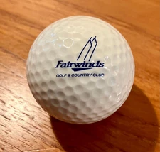 Vintage Fairwinds Golf & Country Club Logo Golf Ball