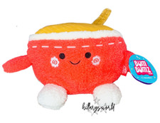 BUM BUMZ PLUSH TakeoutBumz Rufus The RAMEN BOWL 8" Plush, Red Dish RUSS KELLYTOY